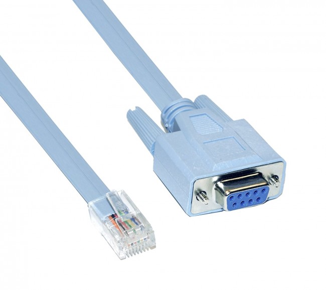 Cisco Console Cable 9-pin DB9 Female Serial RS232 Port to RJ45 Male Cat5  Ethernet LAN Rollover Console Cable Switch