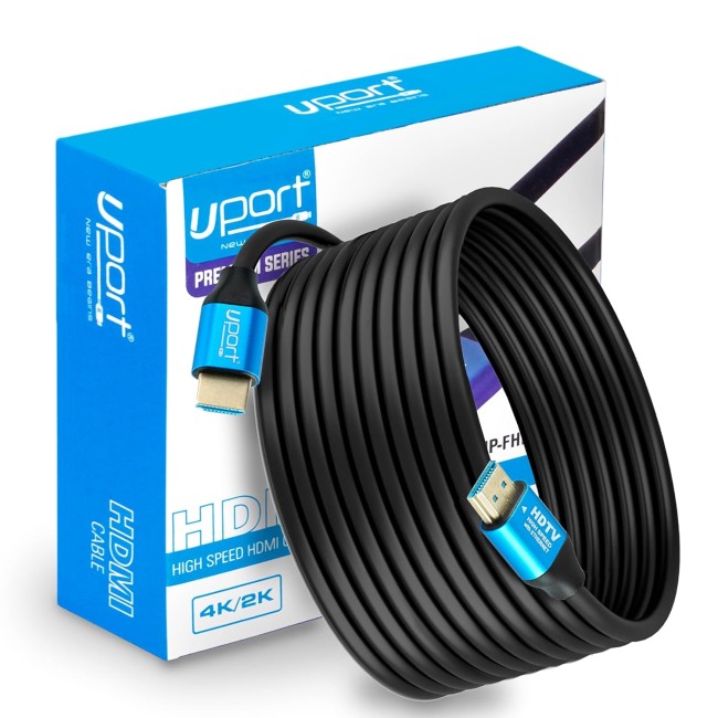 UPORT 10 Meter 4K HDMI Cable High Speed, Gold Connectors, 4K, Ultra HD ...