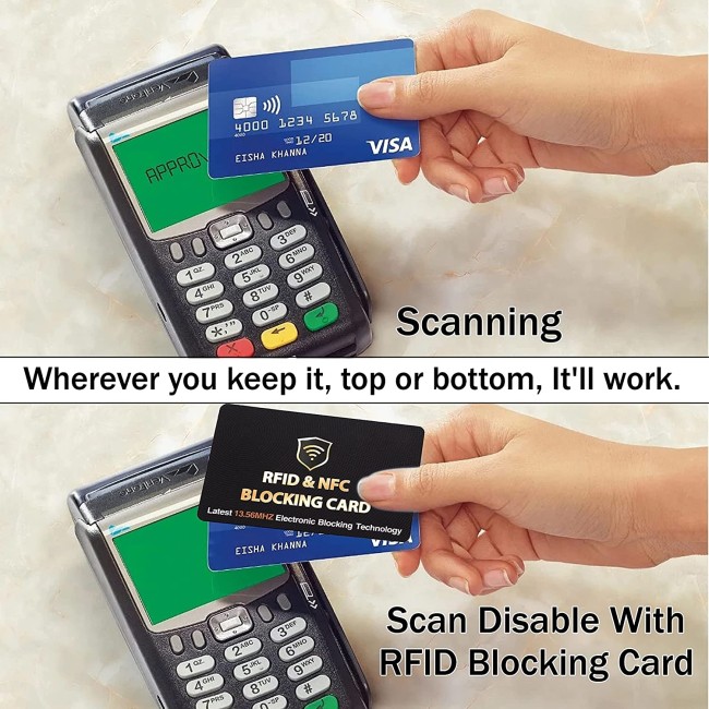 SAITECH IT 10 Pack RFID Blocking Card, One Card Protects Entire Wallet ...