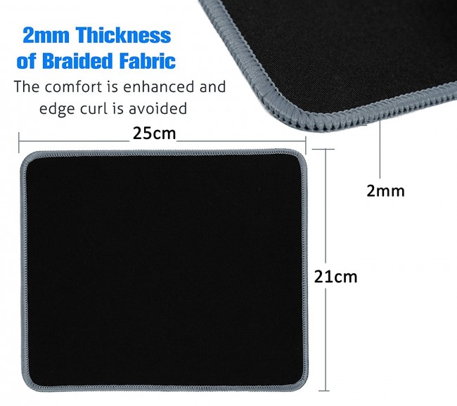 RIATECH Mouse Pad, Water Resistance Coating Natural Rubber Gaming Mouse ...