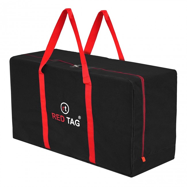 A large rectangular new arrivals bag for travelling