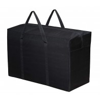 Storite Heavy Duty 1680 Denier Nylon 158 L Multi-Purpose Moisture Proof Extra Large Storage Bag for Toys/Stationery/Blankets/Clothes/Moving Bags With Strong Handles Rectangular(Black,86x34x54 cm)