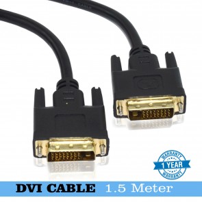 Wholesale  DVI-I Dual Link Digital Analog Monitor Cable 24+1 pin Male to Male(1.5m 150cm 4.5ft)