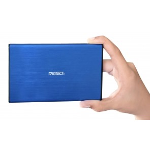 Wholesale USB 3.0 to 2.5-Inch SATA External Aluminum Hard Drive Enclosure - Blue