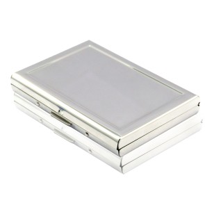 Wholesale RFID Stainless Steel Debit/Credit Card Holder 6 Slots-Silver