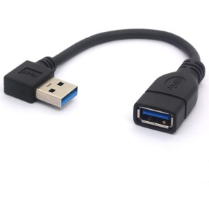 Black SaiTech IT 4 Pack 15cm USB 3.0 Male A to Female A Extension Cable 5GBps for Laptop/PC/Mac/Printers