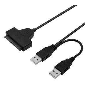 SAITECH IT USB 2.0 to 2.5" Laptop SATA 22P Hard Drive HDD Adapter Cable Converter - Also Reads 2.5-inch SATA SSD Drives Through USB 2.0