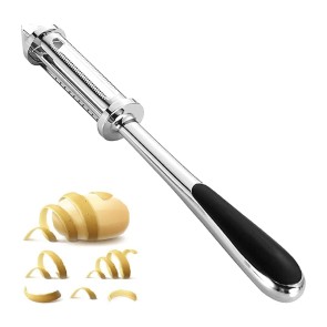 Storite 3 in 1 Multifunctional Vegetable, Fruit Peelers, Stainless Steel Peeler for Potato,Apple,Veggies, Carrot,Kiwi,Cucumber, Sweet Potato- (Silver/Black)