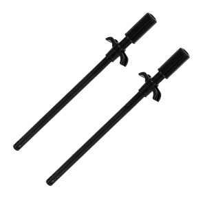 NISUN 2 Pack 1 Feet Easy Grip Metal Regular Gas Lighters for Gas Stoves, Restaurants & Kitchen Use – Black