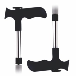 Storite 2 Pack Stainless Steel Coconut Opener Tool with Cleaner Stick - Manual Coconut Tool for Making Hole & Cutting Nariyal for Green Coconut Water, Now Open It with No Mess - Black