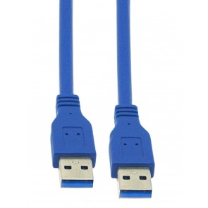 Storite USB 3.0 Type A Male to Type A Male Cable for Data Transfer Hard Drive Enclosures, Printer, Modem, Cameras Printer, Modem, Cameras 1.5m 150 cm-Blue