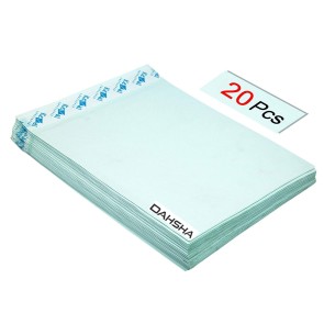 DAHSHA 20pcs A4 Size Polynet Clothline Envelope Courier Cover Self-Seal Business Catalogue Cloth Lined Courier Document Pouch Bag for Invitation and Post Cover, 25 L x 30 H cm