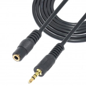 RiaTech Gold Plated 3.5mm Stereo Audio Male to Female Jack Extension Cable (15 Feet)