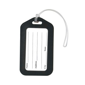 Storite Pack Of 6 Luggage Tags, Smart Tags For Travel Suitcases, Travel Bags Tags For Easily Identification Of Bags (Black), 6 Labels