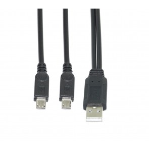 High Speed Dual Micro USB Splitter Charge Cable - Power up to Two Micro USB Devices at Once from a Single USB Port