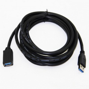Storite USB 3.0 Male A To Female A Extension Cable Speed 5GBps for Laptop/PC/Mac/Printers - (3M-300cm-9 feet) -Black 