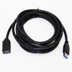 Storite USB 3.0 Male A To Female A Extension Cable Speed 5GBps for Laptop/PC/Mac/Printers - (3M-300cm-9 feet) -Black 