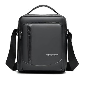 Storite Stylish Oxford Sling Bag for Men Messenger Crossbody Bag for Multi Purposes & Travel Office Business One Side Shoulder Carry Handbag For Men