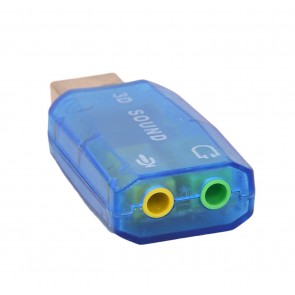 Wholesale 5.1 Channel USB 2.0 Sound Card - Blue