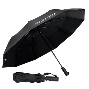 Storite Umbrella for Men - Auto Open/Close Big Size Foldable Umbrella with Travel Cover for Men and women - 3 fold Windproof umbrella - 23 inch