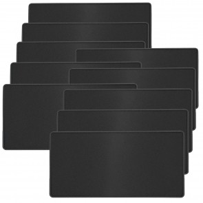RiaTech 10 Pack Large Size (600x300x2mm) Extended Gaming Mouse Pad with Stitched Embroidery Edge, Premium-Textured Mouse Mat, Non-Slip Rubber Base Mousepad for Laptop/Computer- Black with Black Border ₹169900₹1699.0
