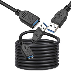 SaiTech IT USB 3.0 Male A to Female A Extension Cable High Speed 5GBps for Laptop/PC/Printers - 3 Meter Black