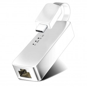 Storite USB Type C to Gigabit Ethernet Adapter RJ45 LAN Network Converter for MacBook/ChromeBook/Pixel - White