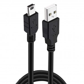 Storite USB 2.0 A to Mini 5 pin B Cable for External HDDS/Camera/Card Readers (100cm- 1M) - Black