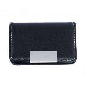 Storite Leather Pocket Sized Business Credit Debit Card Holder Case Wallet -Black