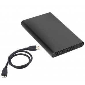 Storite 2.5 Inch SATA to USB 3.0 External Hard Drive Enclosure/Caddy (Black), Hard Drive Not Included