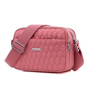 Storite Women's Lightweight Crossbody Small Shoulder Bag Cell Phone Purses, Faux Leather Sling Type Bag With Adjustable Strap - (Pink,22x11x15 Cm)