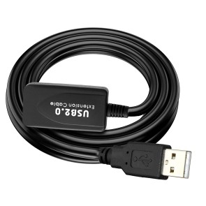 Storite Active 5M USB Extension Cable, USB 2.0, Type A Male to Female, Repeater Cable) - Compatible with Game Consoles, Printer, Camera, Webcam, Flash/Hard Drive, Keyboard