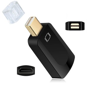 Storite Mini DP/Thunderbolt/Mini Display Port Male to HDMI Female Adapter Converter Black