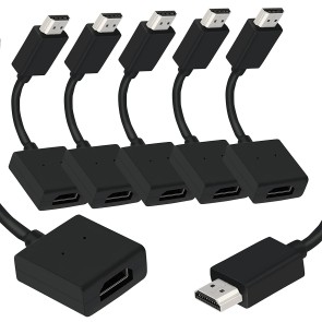 Storite High Speed HDMI Male to Female Extension Cable (5 Pack HDMI Extender Cable-10cm)