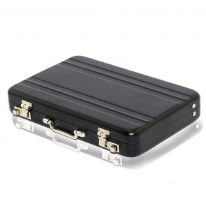 Wholesale High Quality Widely Use Briefcase Style Credit / Debit / Visiting Business Card Holder - Black