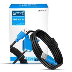Storite Uport 1.8 M USB 2.0 M to F USB Extension Cable,Gold-Plated AWG24+28 & Aluminum Platinum layer, B96 Braided Foot Core Wire, Minimum 4.5V - Compatible with Printer|Camera|Webcam