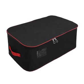 SNDIA Nylon Extra Large 129 L Multipurpose Heavy Duty Toys Storage Bag Moisture Proof /Stationery/Blankets/Clothes Storage Bag - (78x46x36 cm, Red-Black)