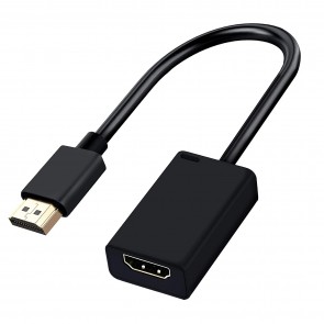 Storite (15cm-150mm) High Speed Gold Plated HDMI Male to Female Extension Cable HDMI Extender for Google Chrome Cast, fire tv Stick, Laptop/PC, LCD/LED TV, Xbox, PS3/PS4- Black