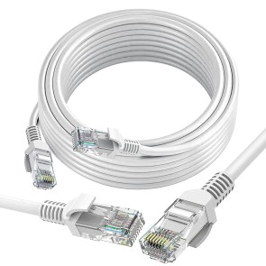 Storite 10 Meter Cat 6 Lan Cable, High Speed Gigabit Internet Network RJ45 Ethernet Patch Cable - Grey