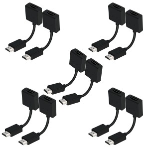 Storite 10 Pack HDMI Extender Cable Male to Female Extension Cable - 10CM