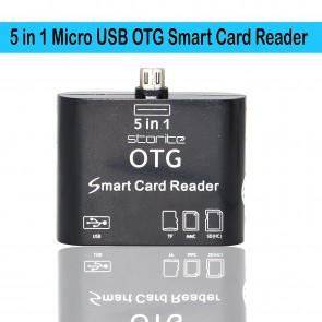 Wholesale 5 in 1 OTG USB 2.0 Micro Card Reader - Black