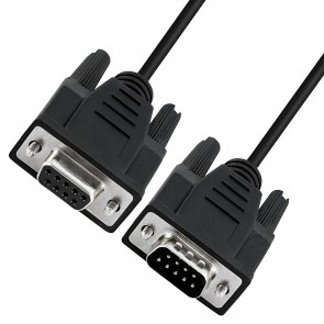 Storite DB9 Cable 9 Pin Male to Female RS232 Serial Extension Cable - 1.2m, Black