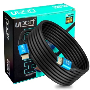 UPORT 5 Meter 4K HDMI Cable High Speed, Gold Connectors, 4K @ 60Hz, Ultra HD, 2K, 1080P, & ARC Compatible for Laptop, Monitor, Projector, Gaming Console & More