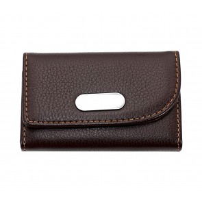 Storite Leather Pocket Sized Visiting Credit Debit Card Holder for Men & Women - Horizontal (Dark Brown,6.5 x 1.5 x 9.5cm)