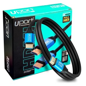 UPORT 1.5 Meter 4K HDMI Cable High Speed, Gold Connectors, 4K @ 60Hz, Ultra HD, 2K, 1080P, & ARC Compatible for Laptop, Monitor, Projector, Gaming Console & More