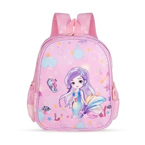 Storite Magical Mermaid Small Backpack for Kids Girls, Sturdy and Water-Resistant, Ideal School Backpack for 3-5 Year Young Boys and Girls, Great for Birthdays Gifts-Pink