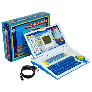 Storite Educational Laptop Computer Toy with Mouse for Kids Above 3 Years - 20 Fun Activity Learning Machine | Dual Power Supply Source: Micro USB Cable (Included) &3xAA Battery (Not Included)