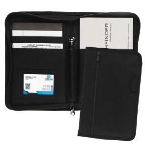 Storite Car Document Holder, Owner Manual Case Pouch, Vehicle Storage Wallet for Registration & Insurance Documents Card, Premium Auto Paperwork Holder - Black