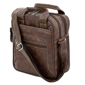Storite Brown Cross Body Messenger Shoulder Bag For Men & Women