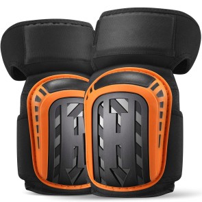 Storite 1 Pair Anti-Impact TPE Hard Shell Waterproof Work Knee Protector Pads for Adults – Protective Cushioning for Skating, Work and Gardening